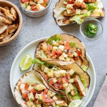 Al Pastor Chicken Tacos