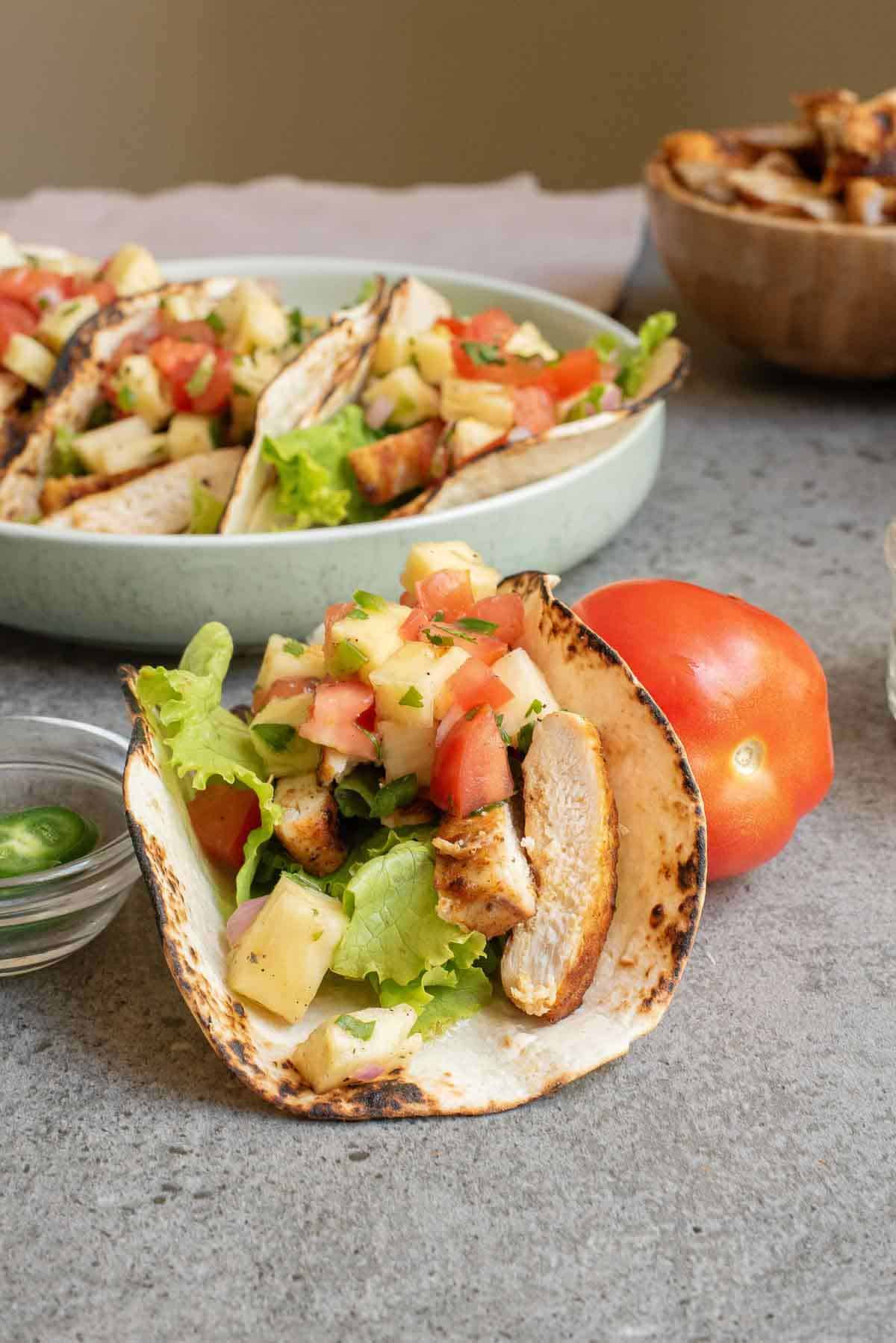 Al Pastor Chicken Tacos