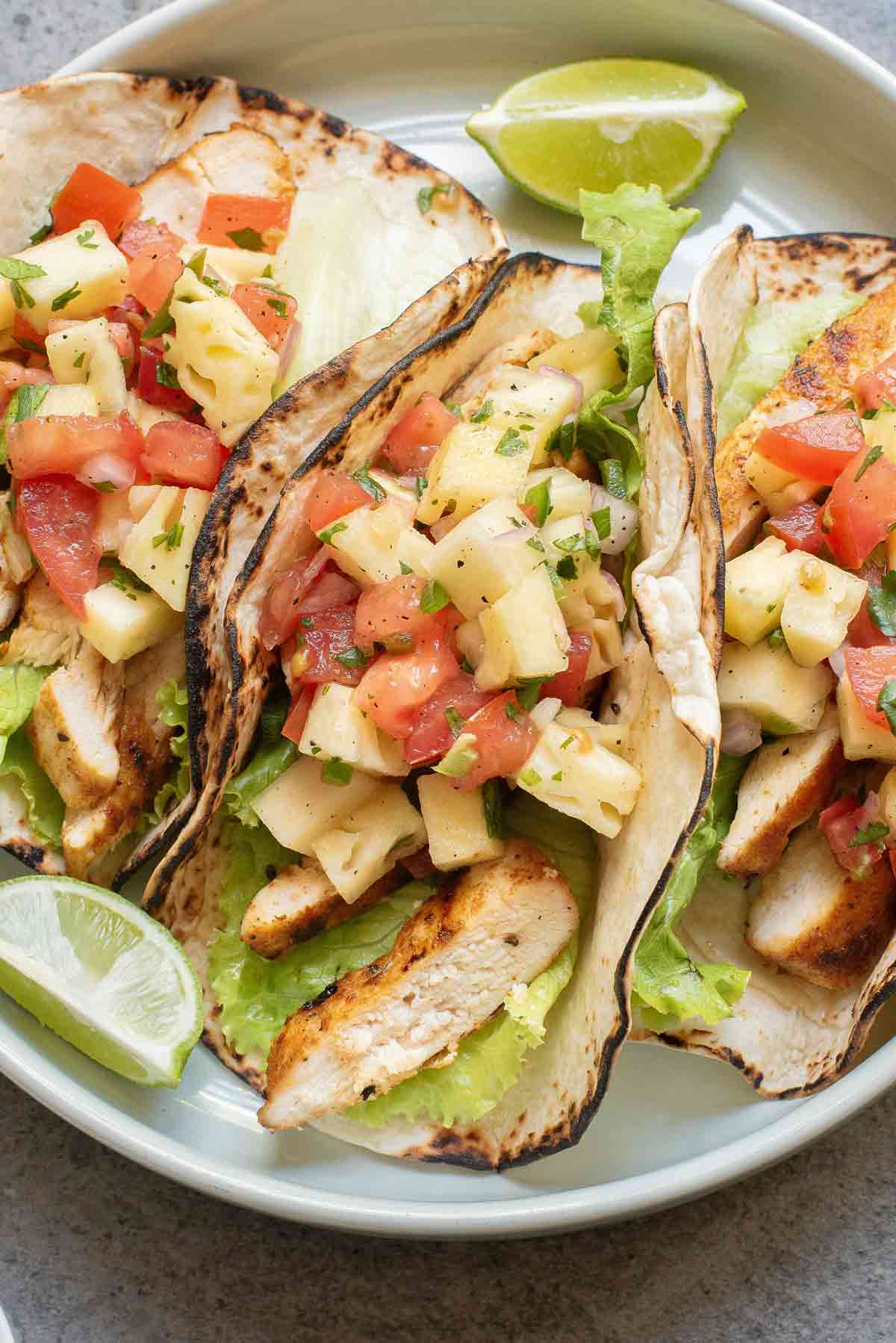 Al Pastor Chicken Tacos