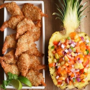 Coconut Shrimp with Pineapple Salsa