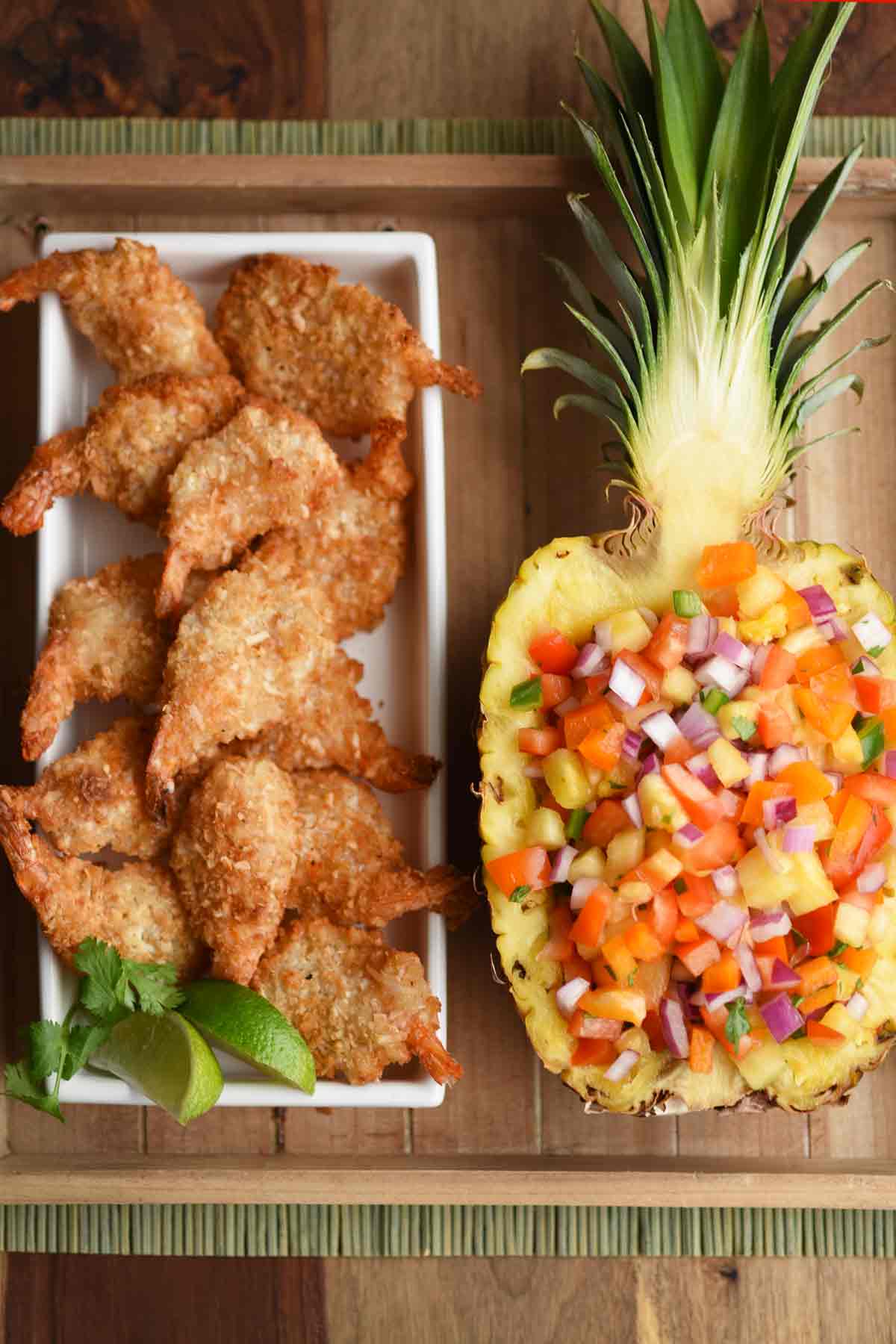 Coconut Shrimp with Pineapple Salsa