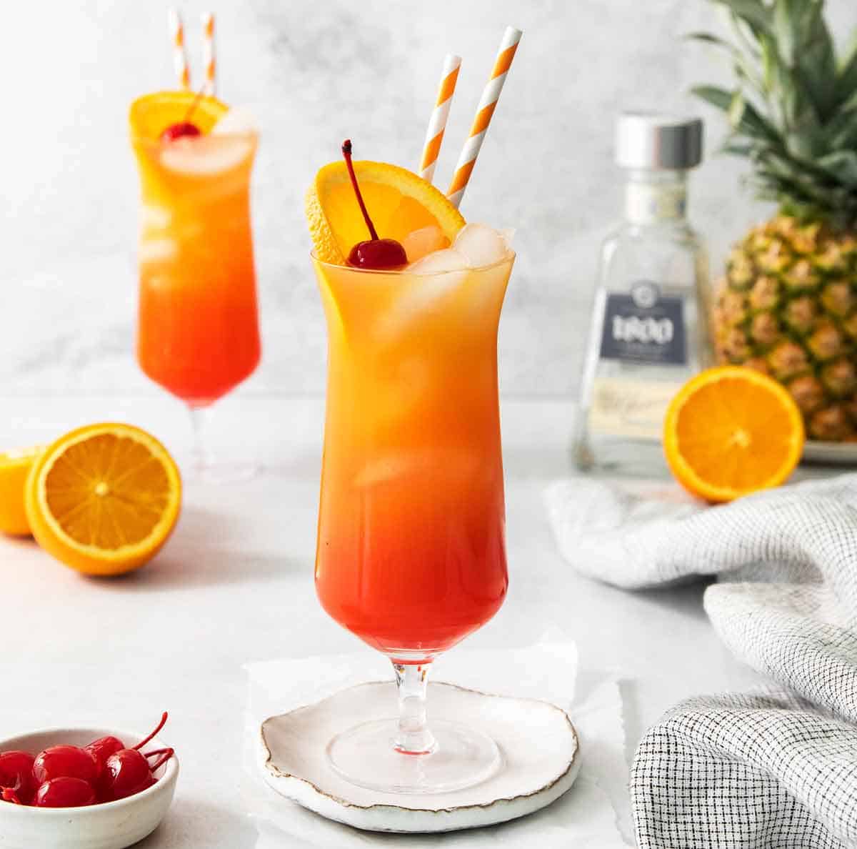 Pineapple Tequilla Sunrise