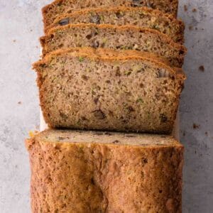 Pineapple Zucchini Bread - Sliced