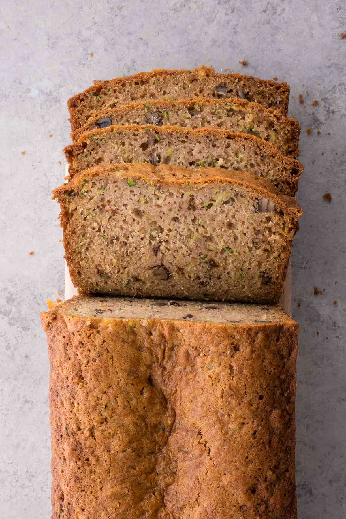 Pineapple Zucchini Bread - Sliced