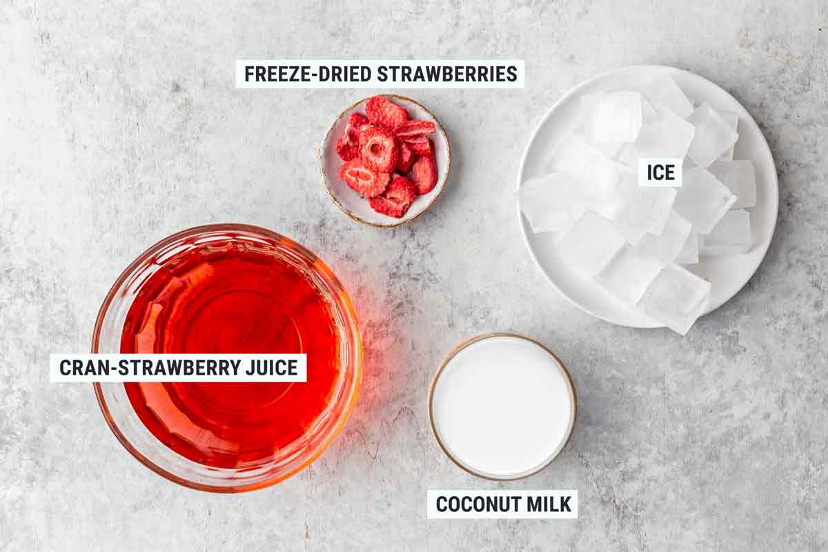 Homemade Pink Drink Ingredients