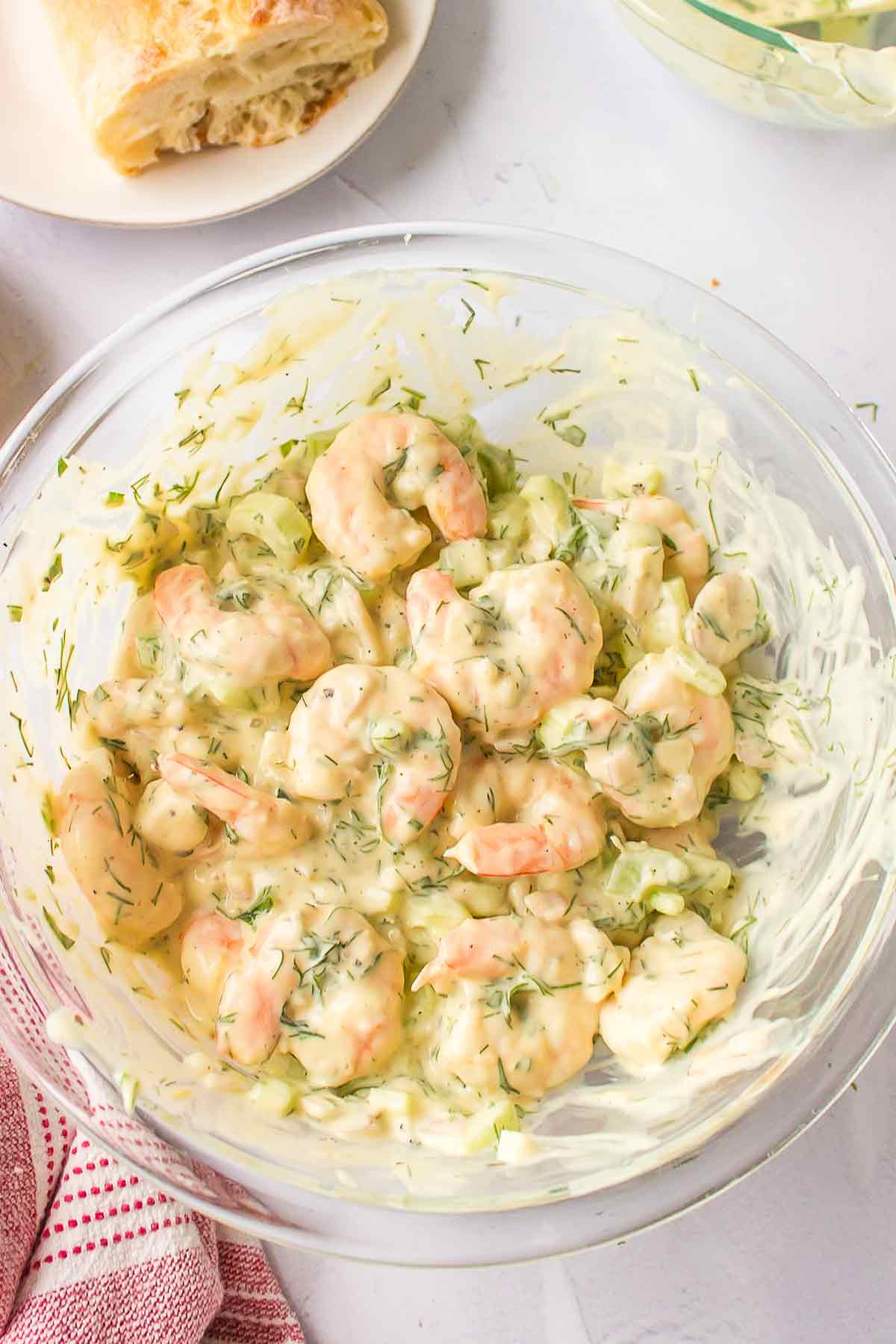 Poached Shrimp Salad with Lemon and Dill