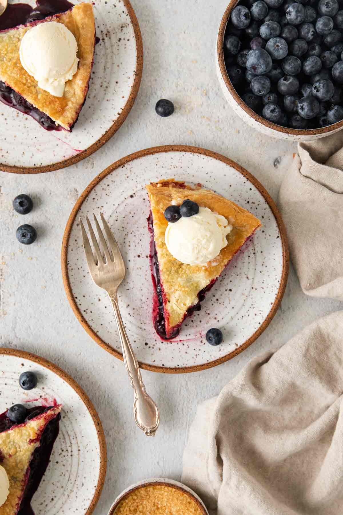 Puff Pastry Blueberry Pie made with fresh blueberries