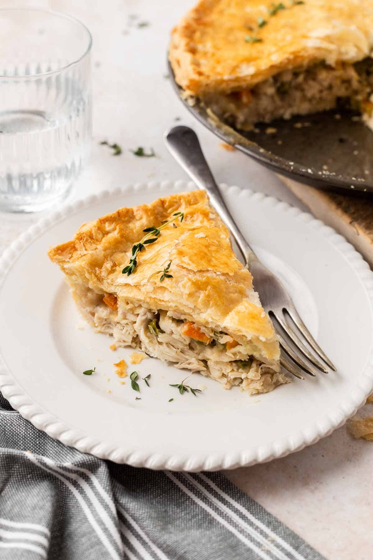 Easy Puff Pastry Chicken Vegetable Pot Pie