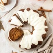 Pumpkin Bundt Cake with Cream Cheese Icing