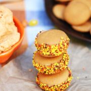 Pumpkin Dip Cookie Sandwiches Pumpkin Dip Cookie Sandwiches, Stacked