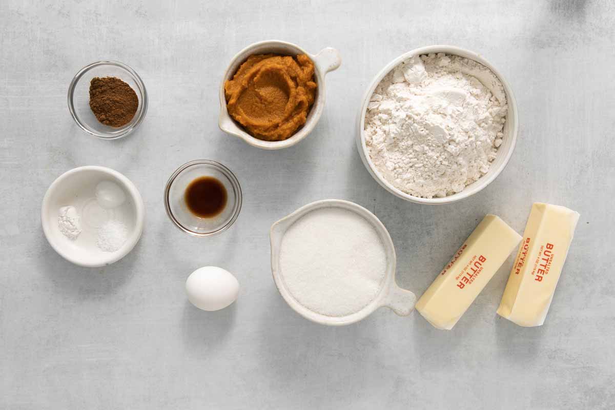 Pumpkin Spice Snickerdoodle Cookie Ingredients