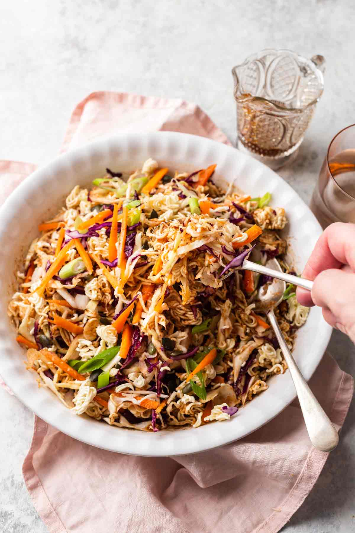 Ramen Noodle Salad with Coleslaw