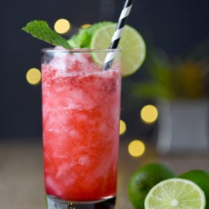 Raspberry Gin Fizz Cocktail