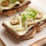 Open-faced Roast Beef Melt with Mushrooms