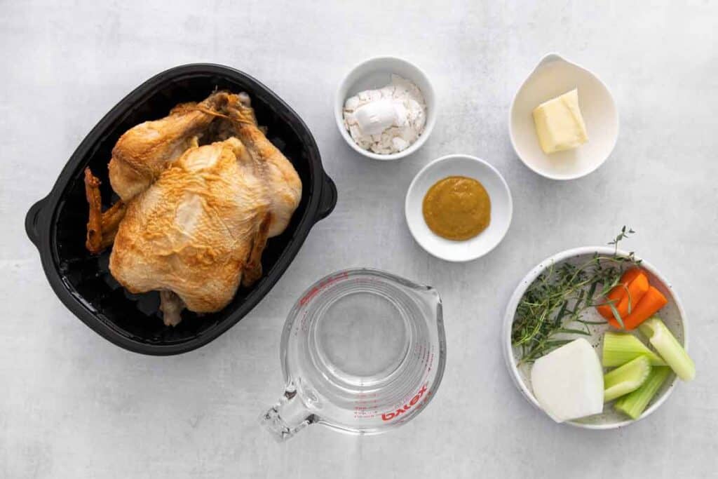 Ingredients for Rotisserie Chicken Gravy 