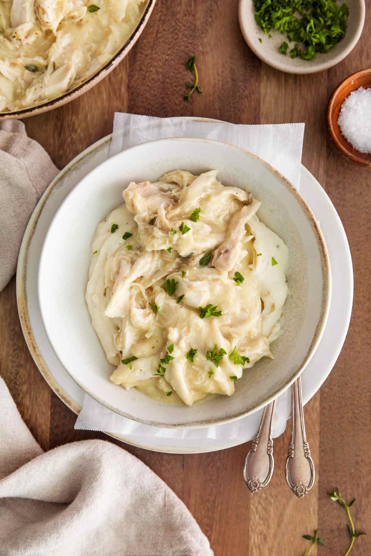 Chicken gravy made from rotisserie chicken