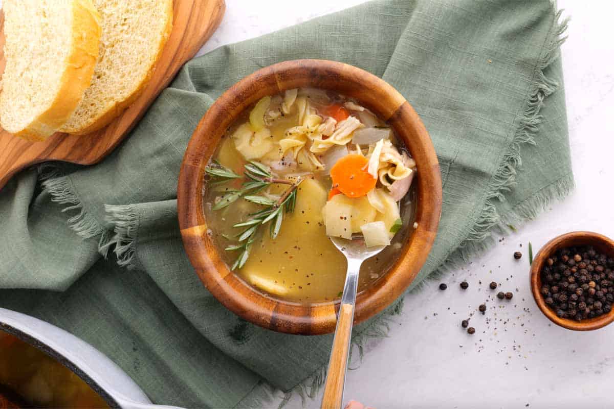 Rotisserie Chicken Noodle Soup