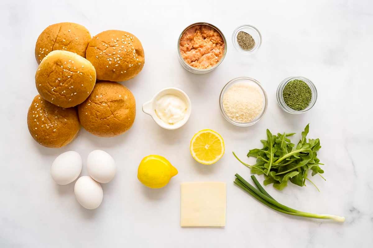 Salmon Burger Ingredients