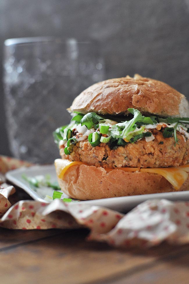 Spicy Salmon Patties with Aioli Sauce