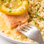Salmon in Honey-Lemon Cream Sauce