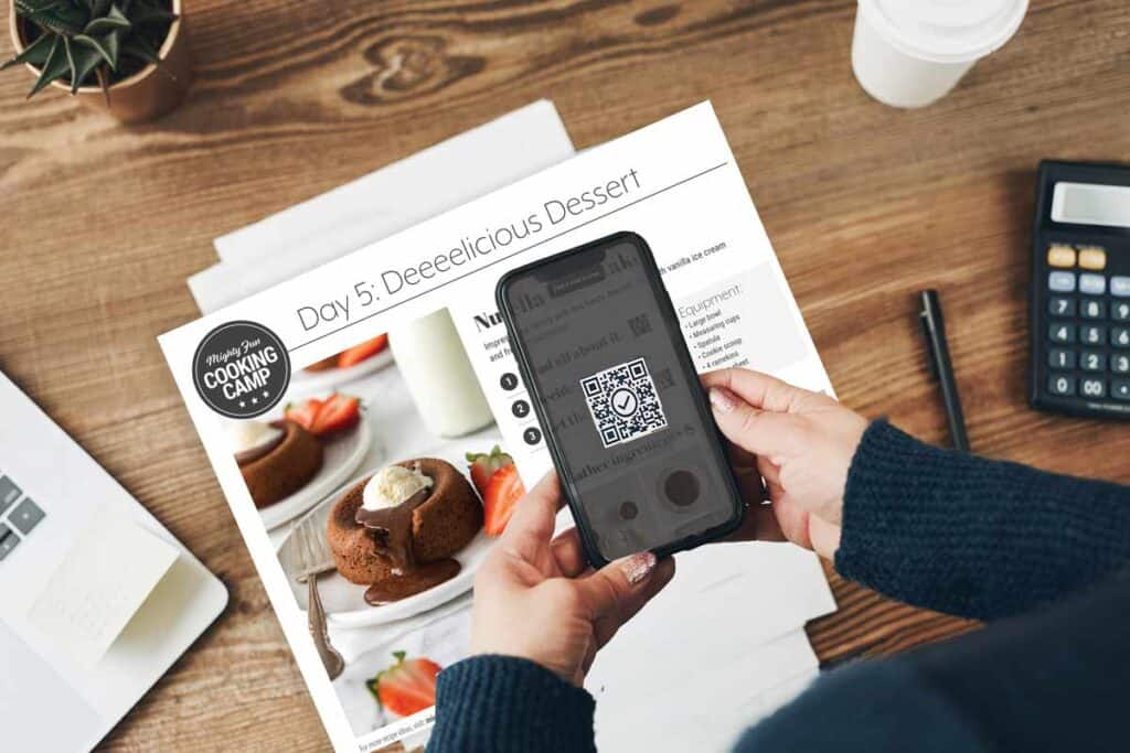 Cooking Qr Code Kids at-Home Cooking Camp - Mighty Mrs