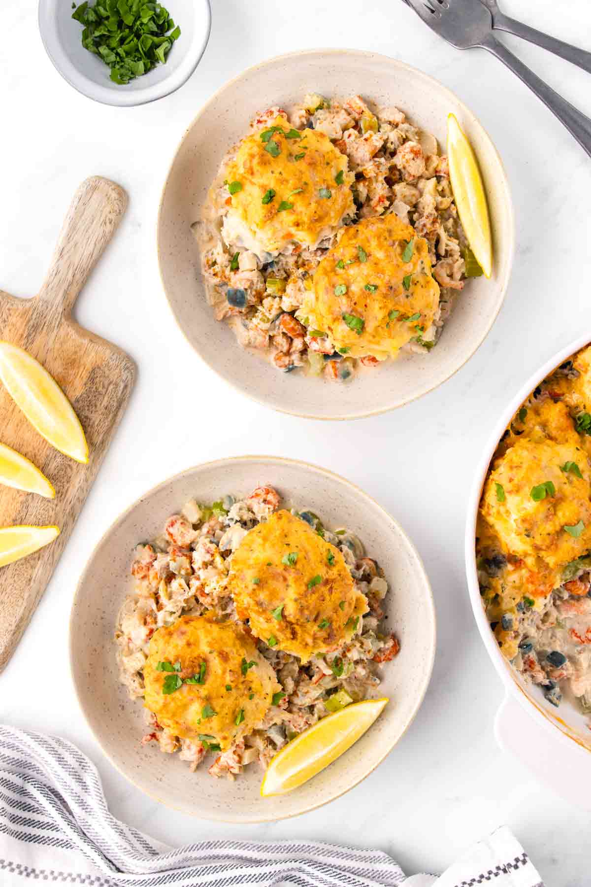 Seafood Biscuit Casserole