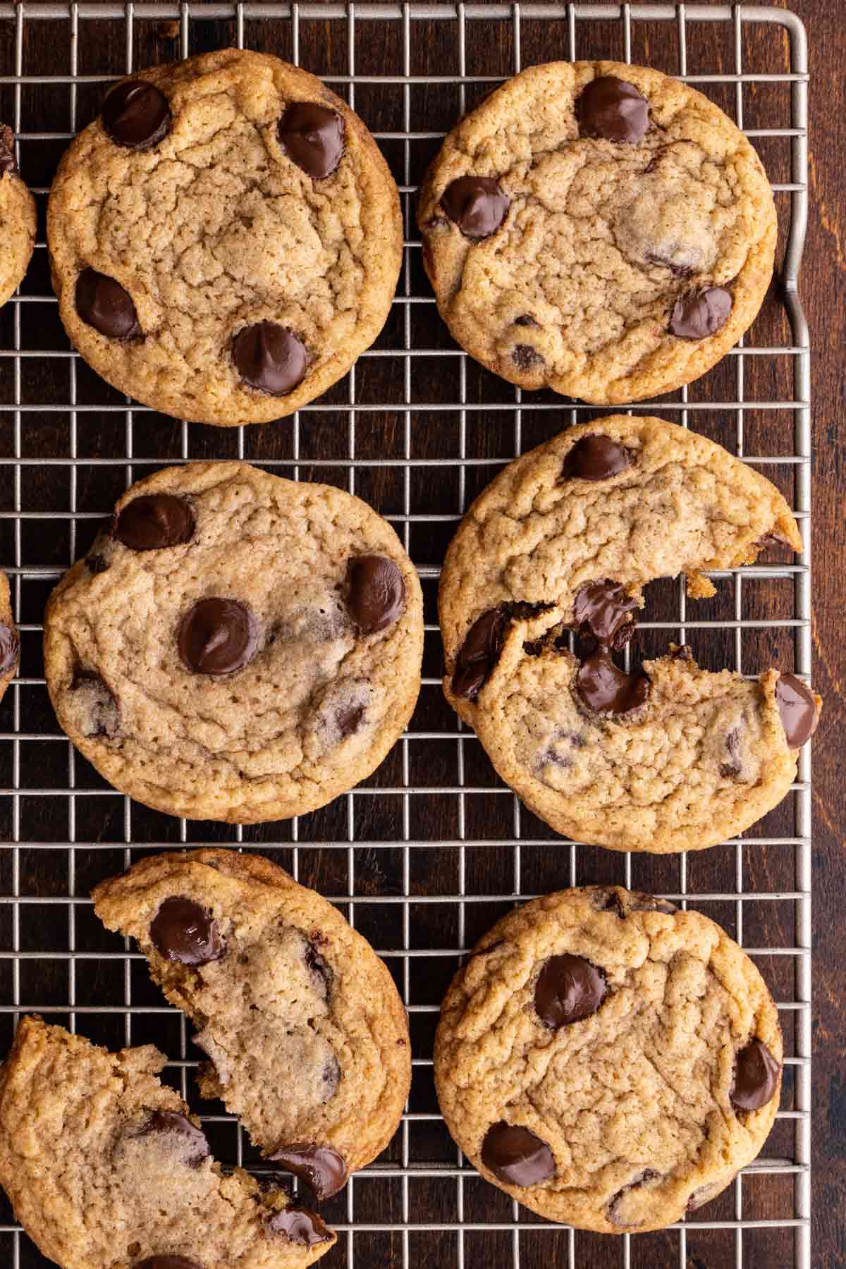 Secret-ingredient Soft Cookies on Cooling Rack