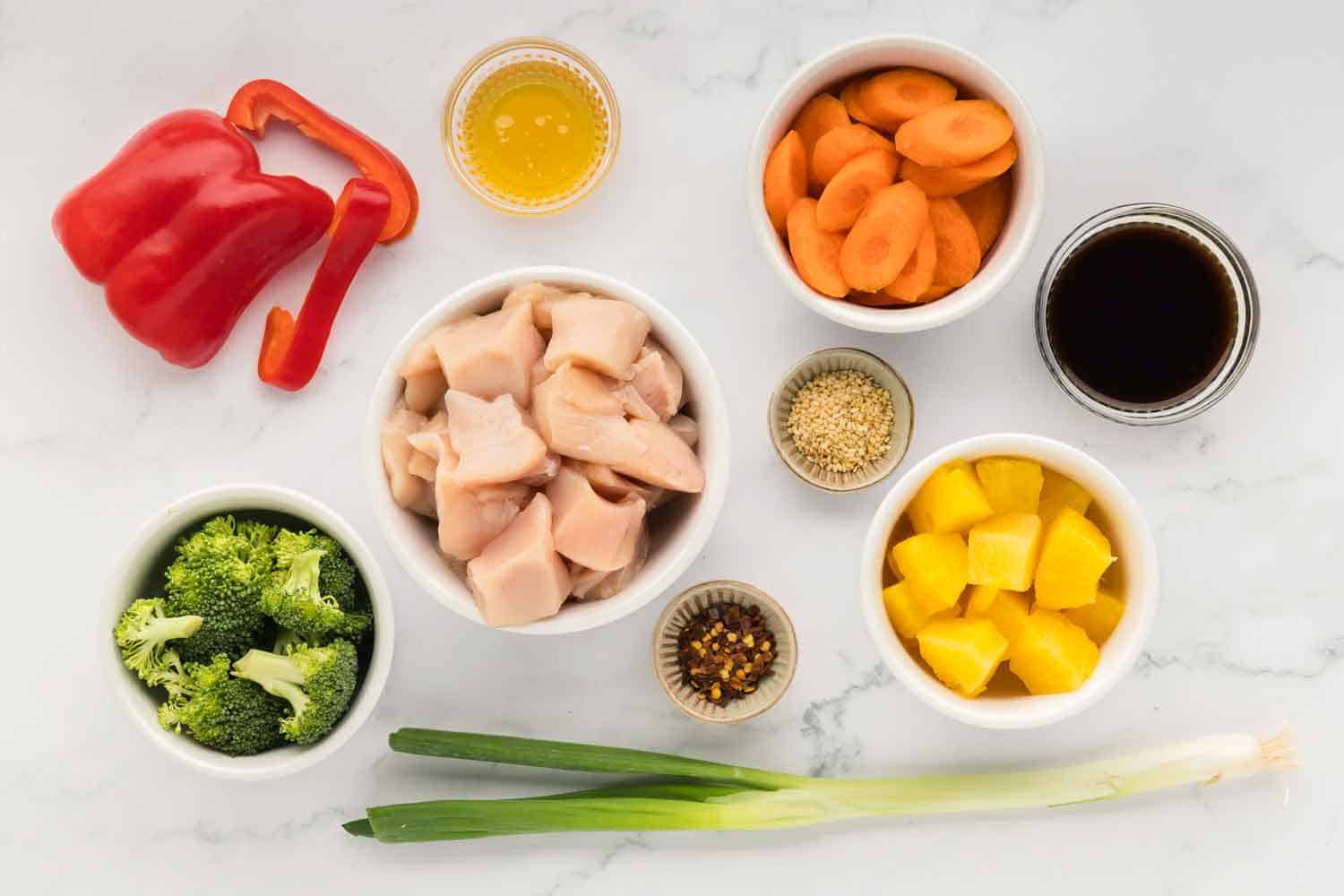 Sheet Pan Teriyaki Chicken Ingredients