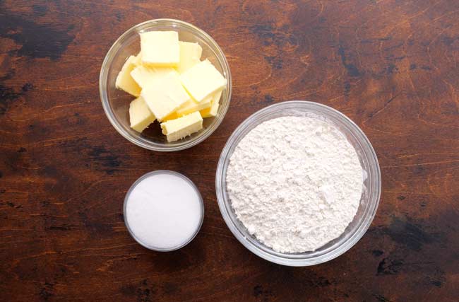 Holiday Shortbread Cookies (Just 3 Ingredients)