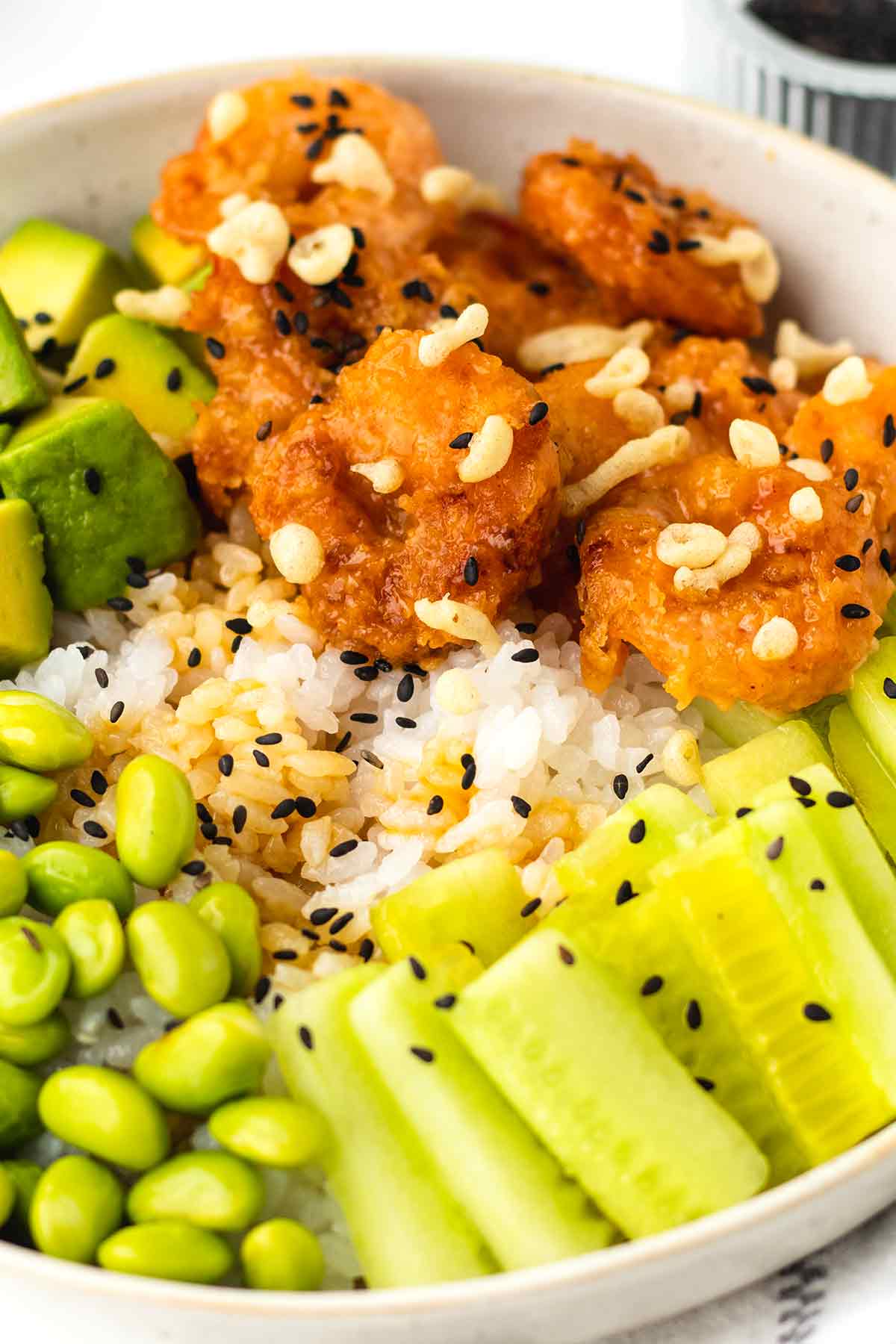 Crispy Shrimp Sushi Bowl