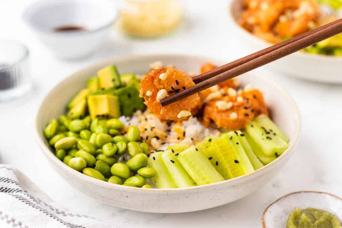 Crispy Shrimp Sushi Bowl