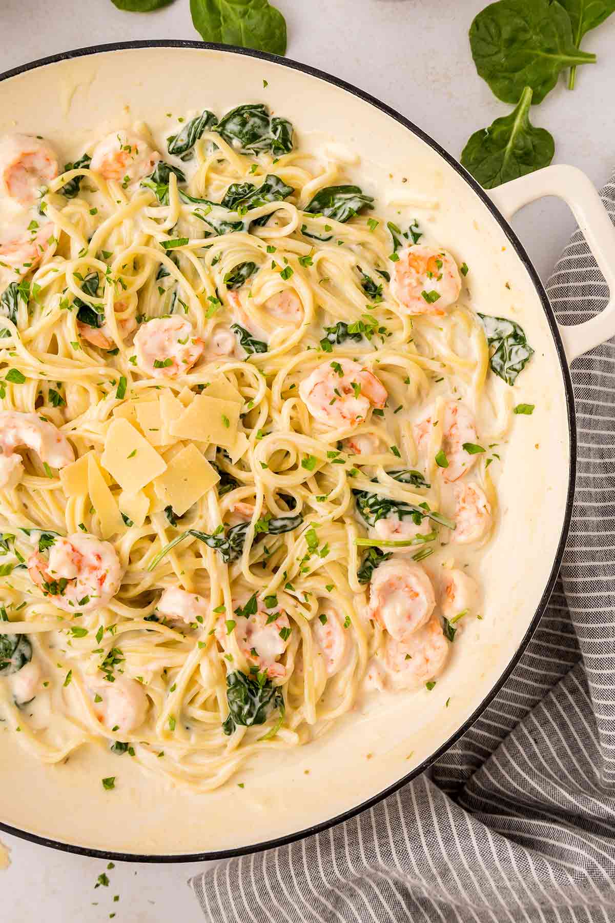 Shrimp Florentine Pasta