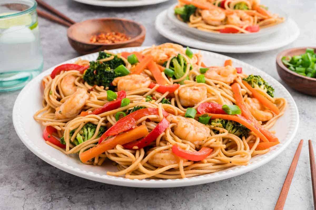 Shrimp and Vegetable Lo Mein