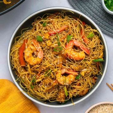 Shrimp Mei Fun in a Bowl