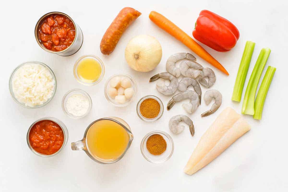 Simple Seafood Gumbo Ingredients