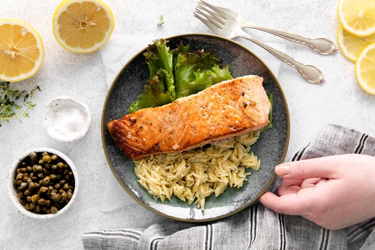 Simple Sear Salmon Dinner Recipe