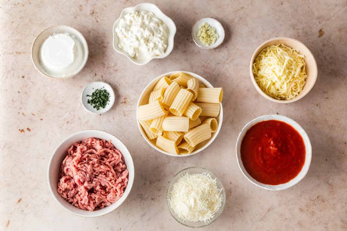 Turkey Manicotti Ingredients