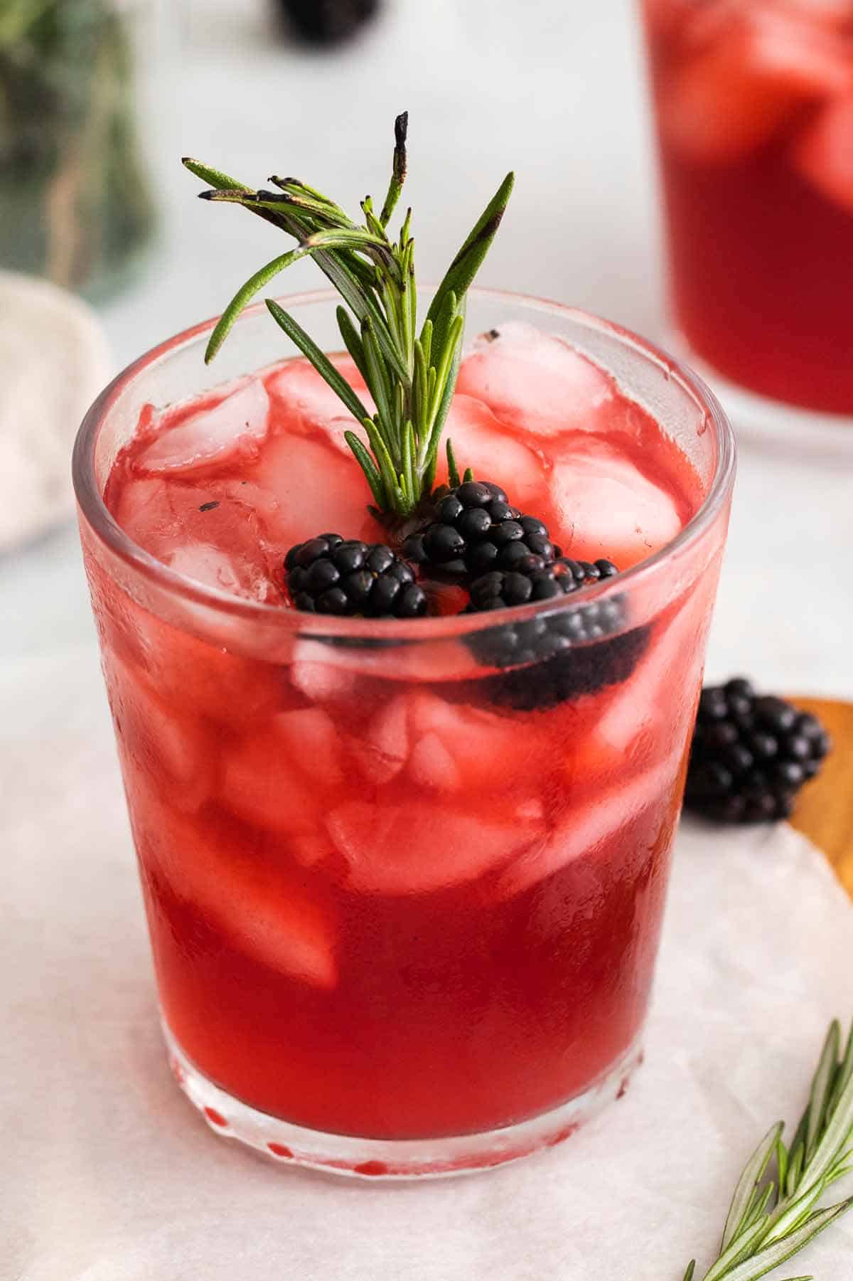 Blackberry Whiskey Sour Cocktail