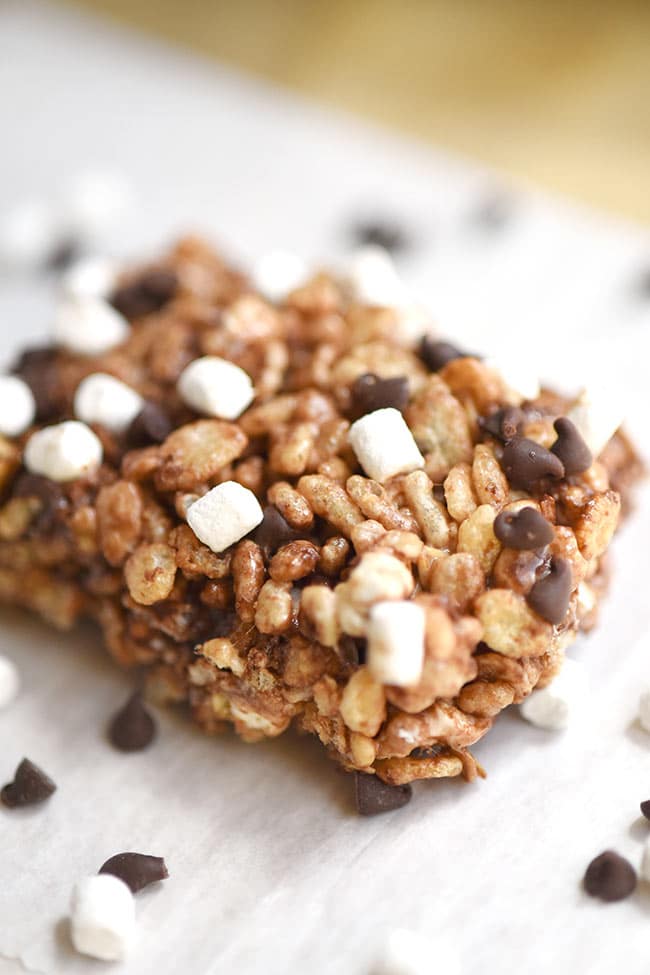 S'mores Rice Crispy & Oatmeal Treats