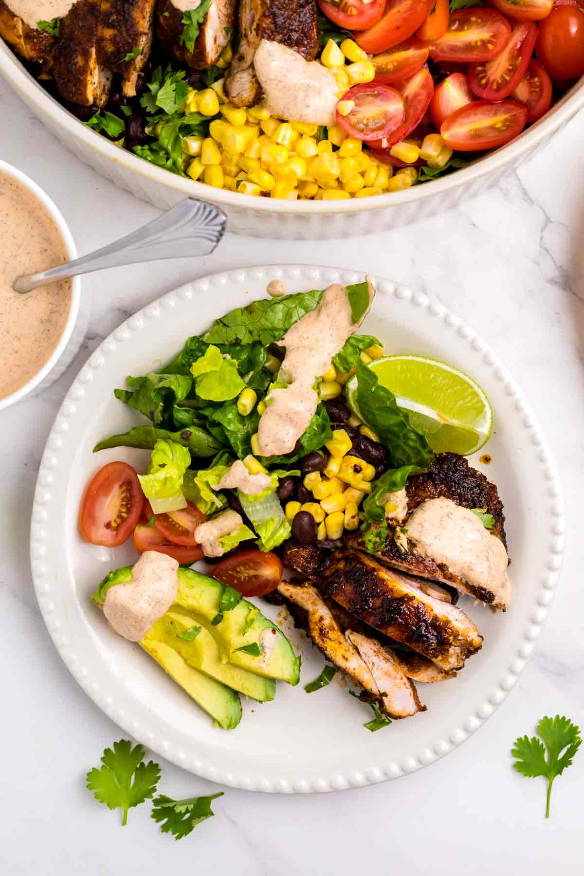 Southwest Rubbed Chicken Salad with Chipotle Dressing