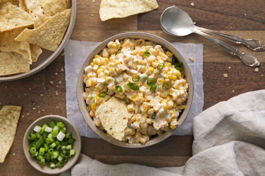 Southwest Corn Dip - Mighty Mrs