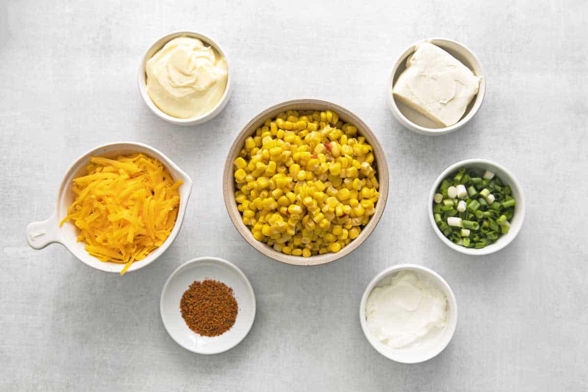 Southwest Corn Dip Ingredients
