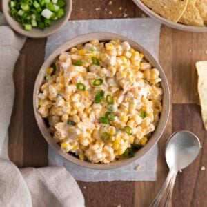 Southwest Corn Dip with Tortilla Chips