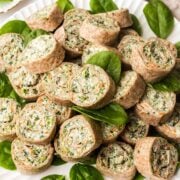 Spinach Dip Pinwheels