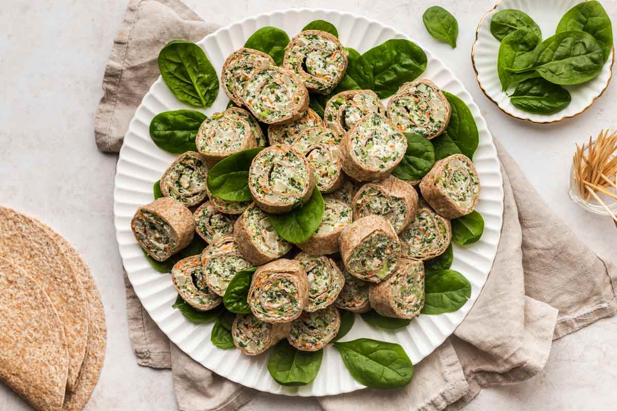 Spinach Dip Pinwheels