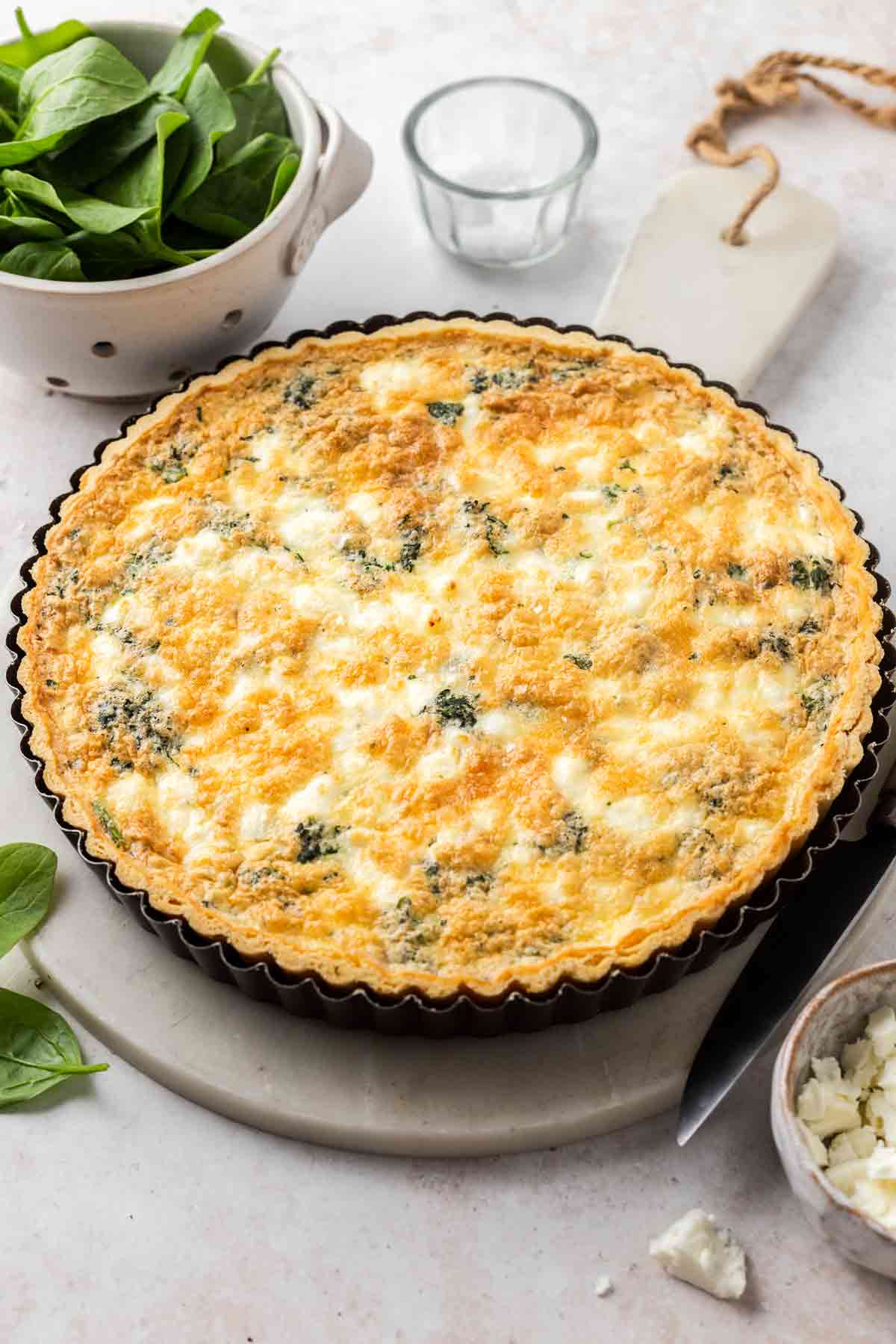 Spinach Souffle with Feta Cheese