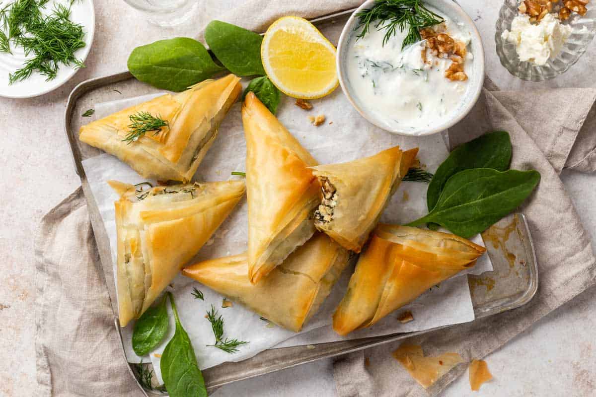 Spinach Feta Pockets (Spanakopita)