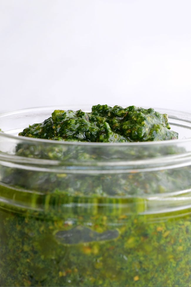 Simple Spinach Pesto from Scratch