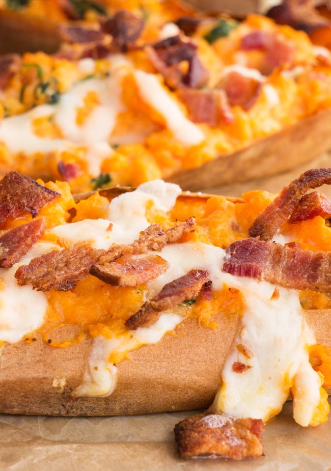 Loaded Sweet Potato Skins