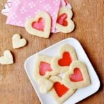 Valentine's Day Stained Glass Heart Shaped Jolly Rancher Sugar Cookies
